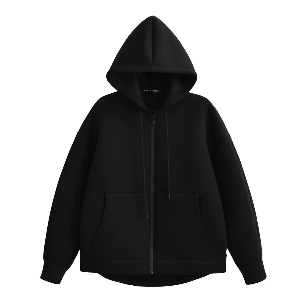 Casual Loose-Fit Zip Jacket