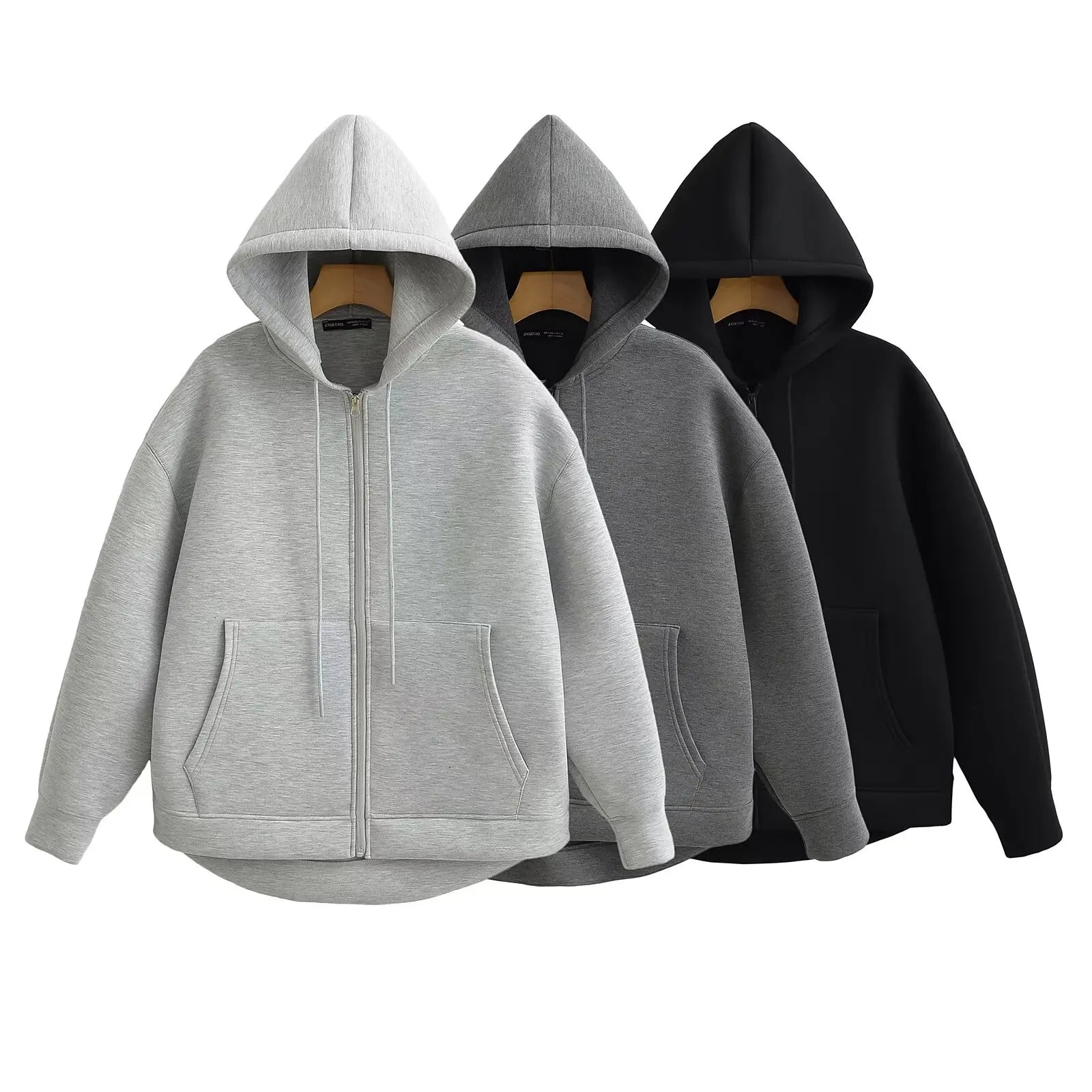Casual Loose-Fit Zip Jacket